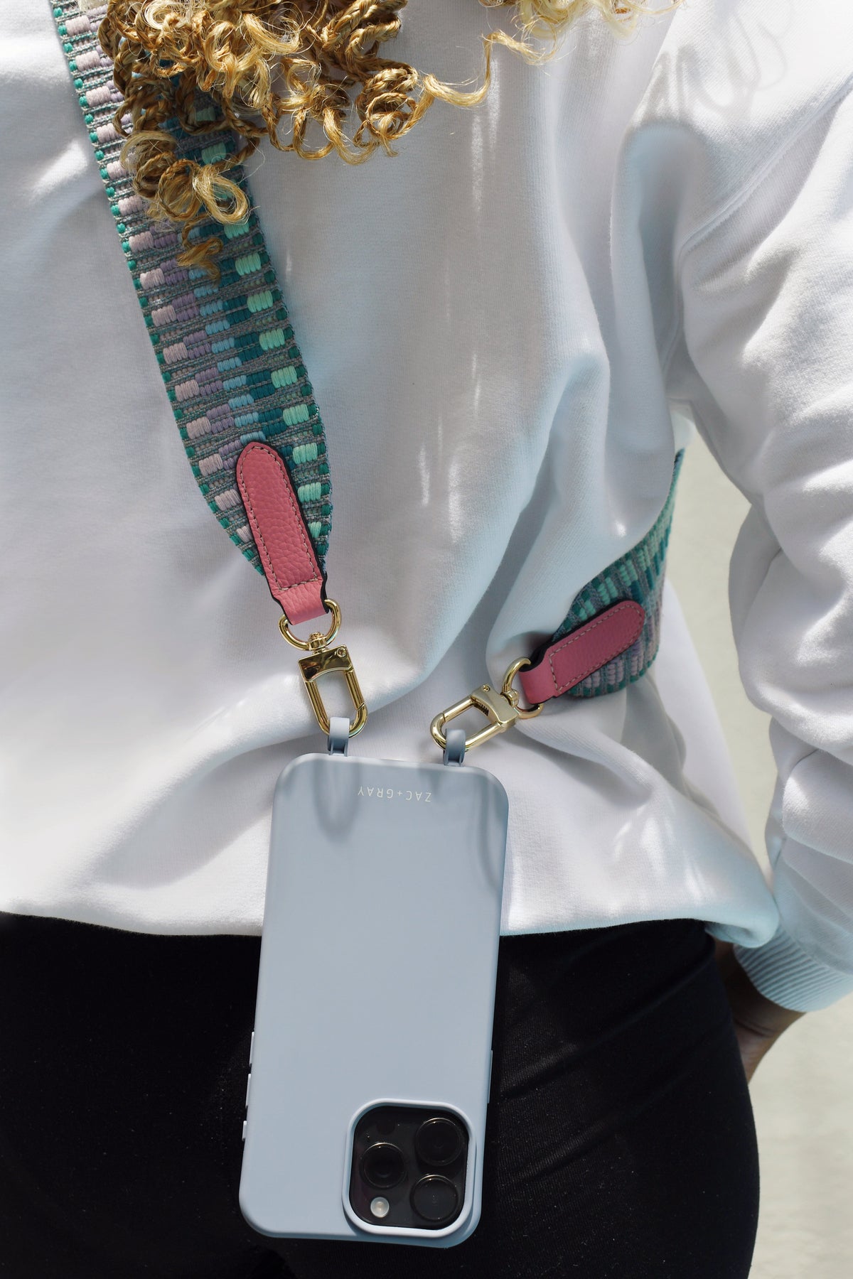 PASTEL ZIG ZAG PATTERNED STRAP