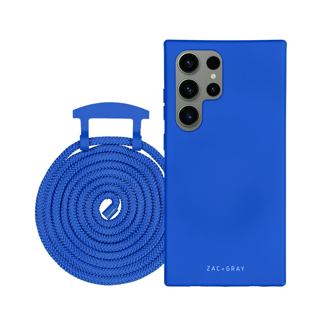Samsung S24 Ultra COBALT BLUE CASE + COBALT BLUE  CORD