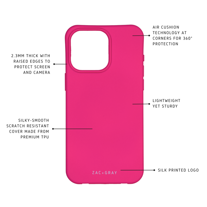iPhone 15 Plus HOT PINK CASE - MAGSAFE