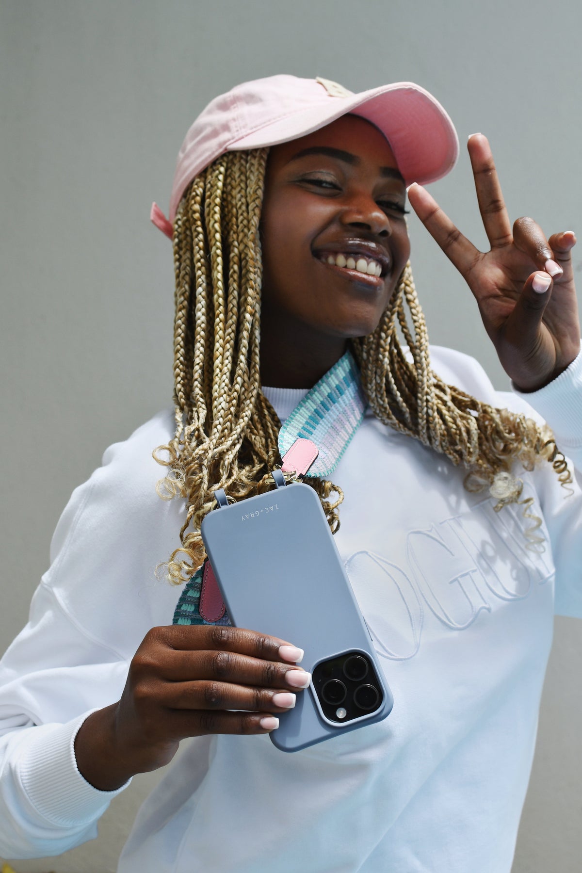 PASTEL ZIG ZAG PATTERNED STRAP