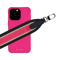 PINK + GOLD STRIPE PATTERNED STRAP