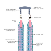 PASTEL ZIG ZAG PATTERNED STRAP