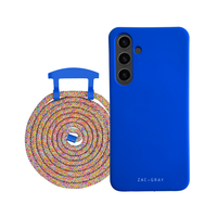 Samsung S25 PLUS COBALT BLUE CASE + RAINBOW CORD