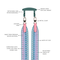 PASTEL ZIG ZAG PATTERNED STRAP