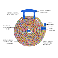 Samsung S25 PLUS COBALT BLUE CASE + RAINBOW CORD