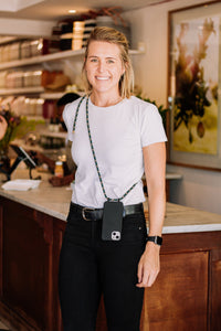 Samsung S23 Ultra MIDNIGHT BLACK CASE + FOREST CORD