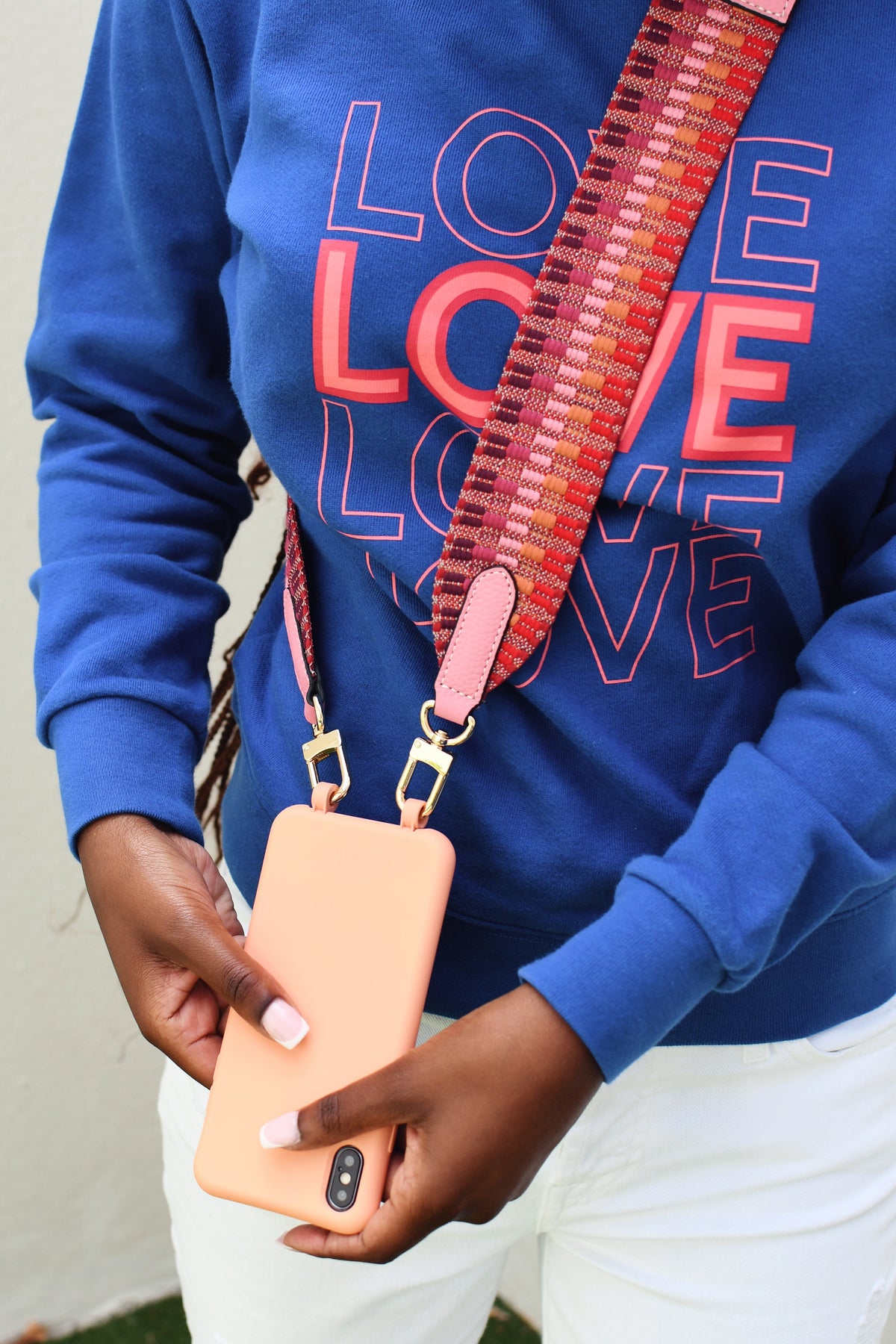 RED ZIG ZAG PATTERNED STRAP