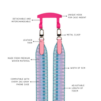 PASTEL ZIG ZAG PATTERNED STRAP