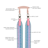 PASTEL ZIG ZAG PATTERNED STRAP