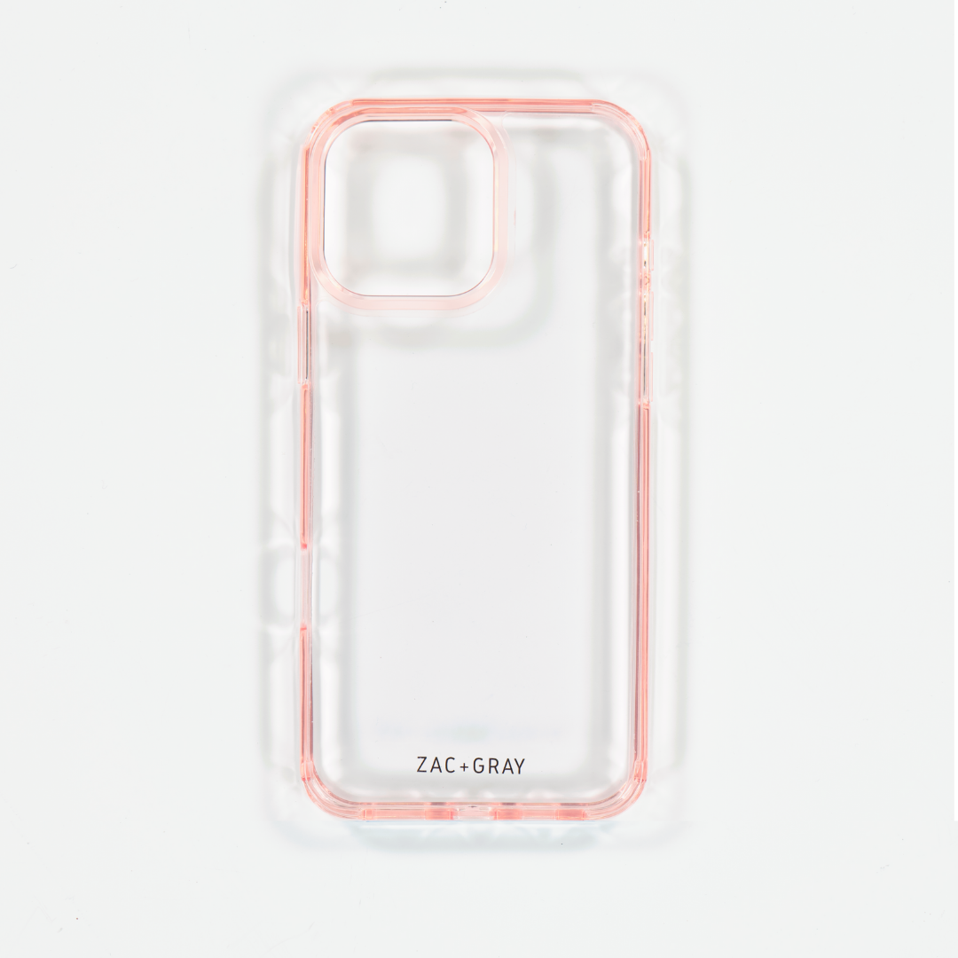 POWDER PINK TRANSPARENT CASE
