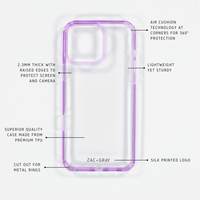 LAVENDER TRANSPARENT CASE