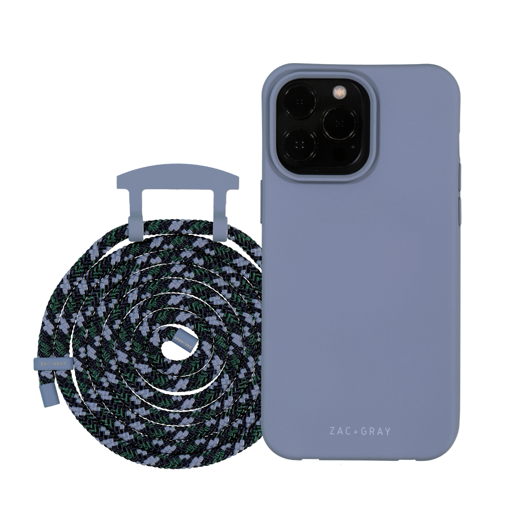 iPhone 14 Pro Max BLUE FOG CASE + CORD