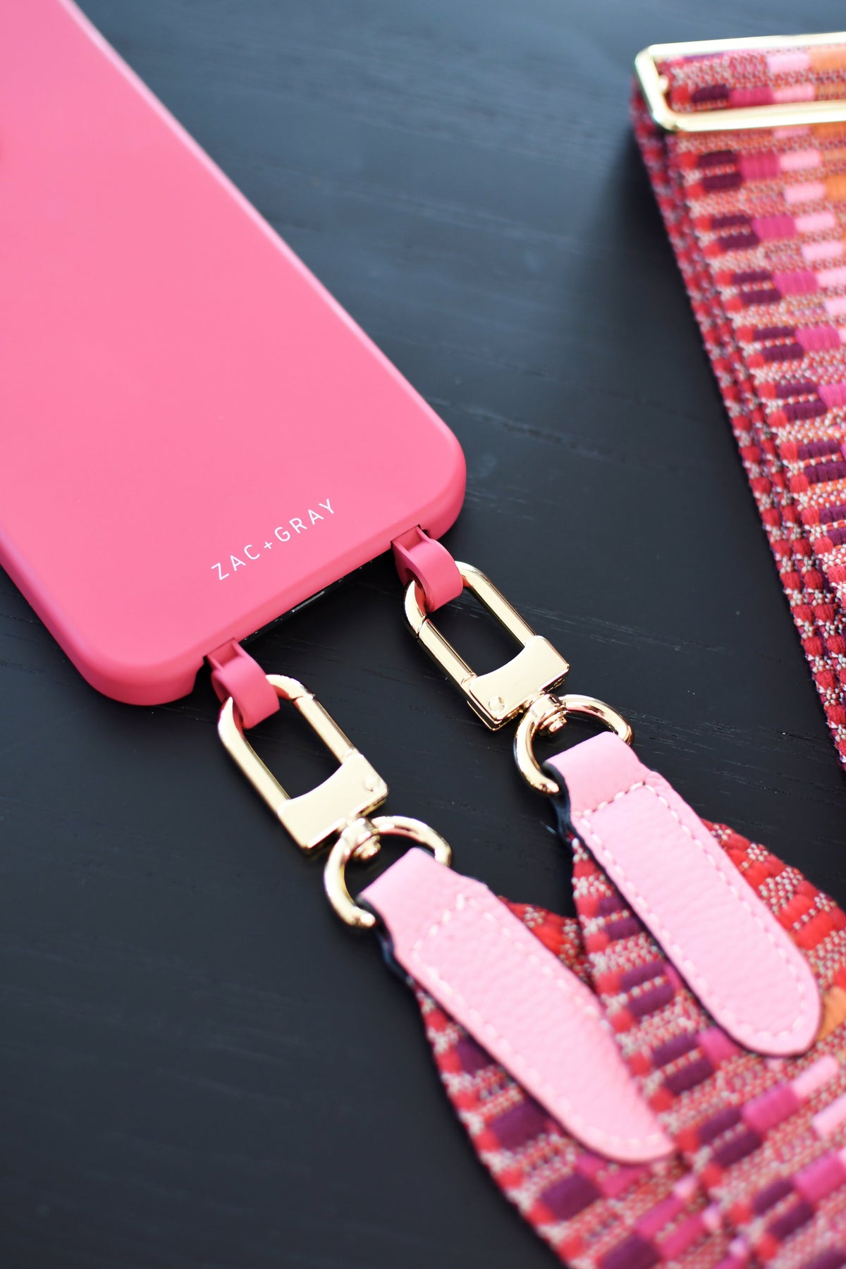 RED ZIG ZAG PATTERNED STRAP