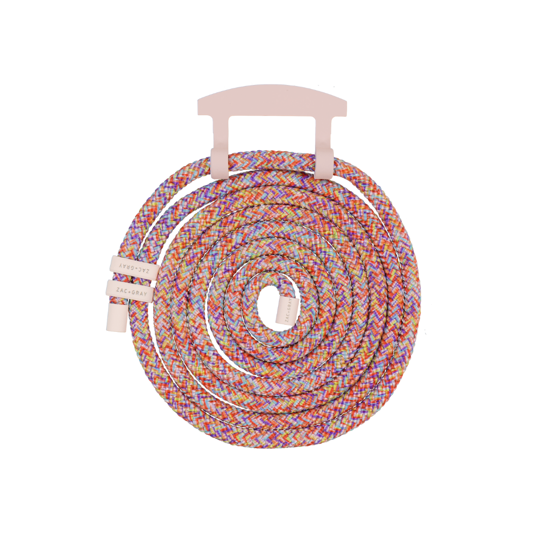 RAINBOW RED CORD WITH ROSÉ PINK HOOK