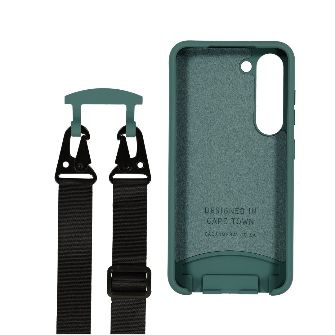 Samsung S25 Plus TIDAL TEAL CASE + MIDNIGHT BLACK STRAP