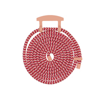 POMEGRANATE CORD WITH SUNSET CORAL HOOK