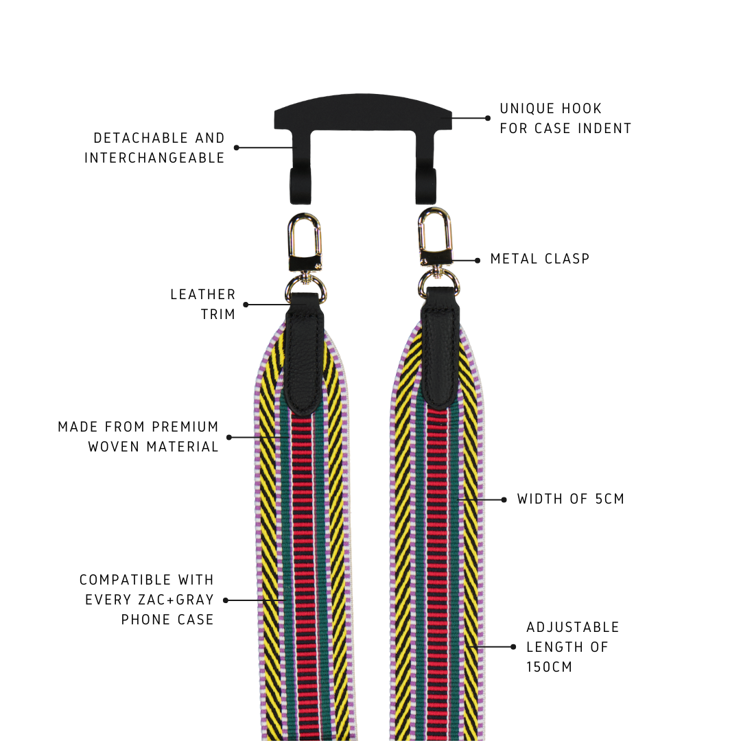 BRIGHT BOHO PATTERNED STRAP