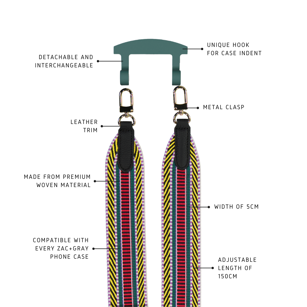 BRIGHT BOHO PATTERNED STRAP