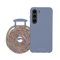 Samsung S23 Plus BLUE FOG CASE + RAINBOW CORD