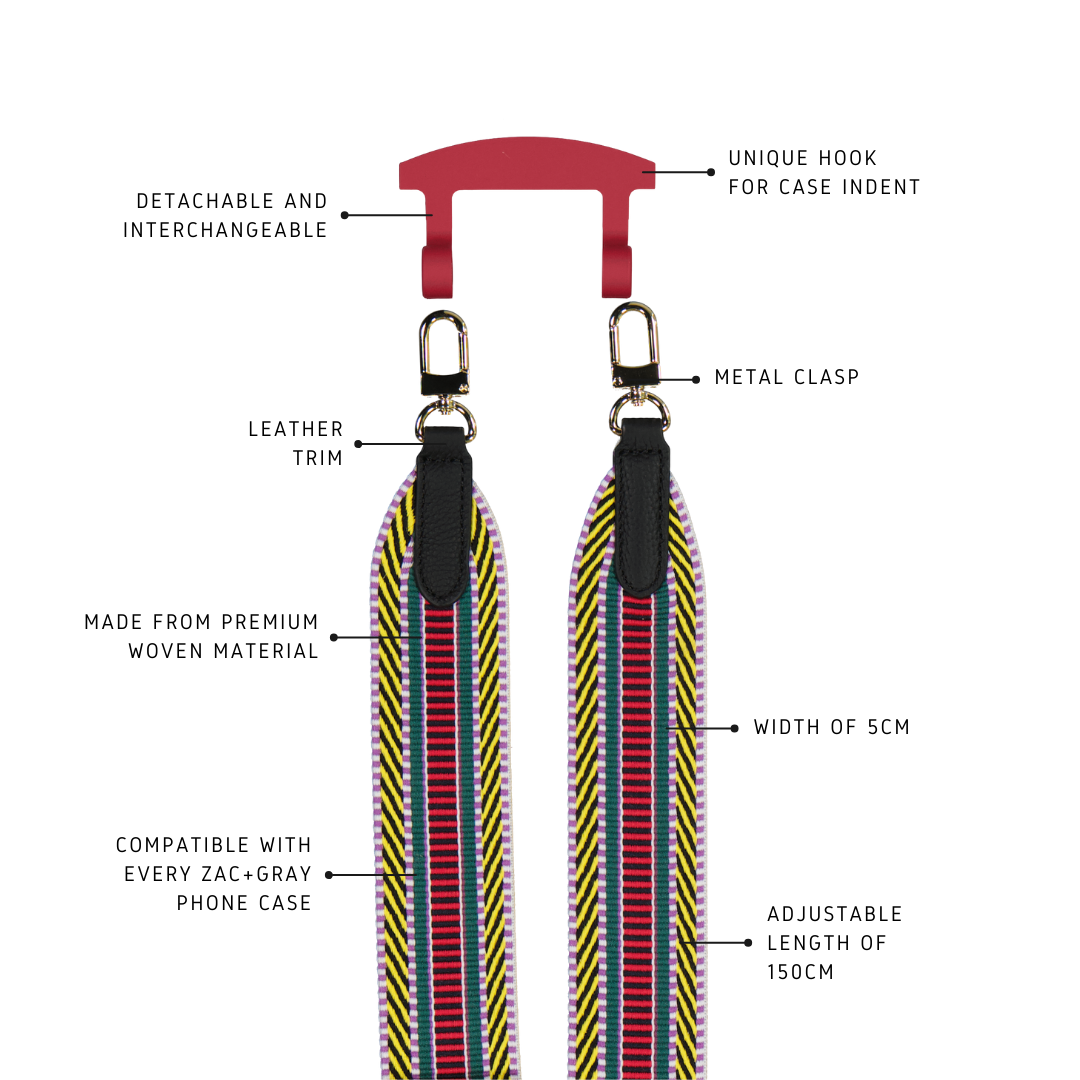 BRIGHT BOHO PATTERNED STRAP