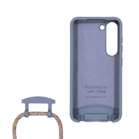 Samsung S23 Plus BLUE FOG CASE + RAINBOW CORD