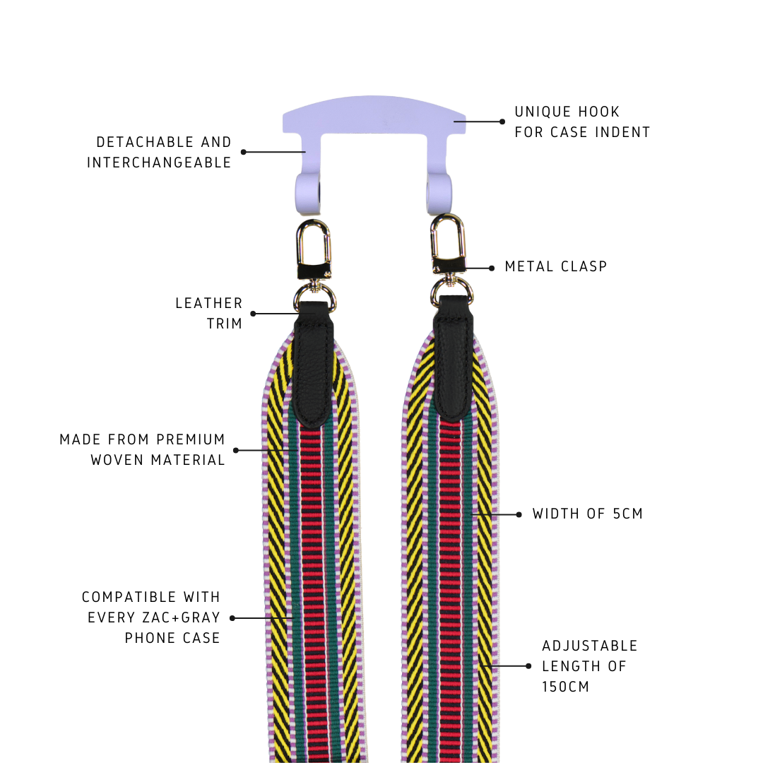 BRIGHT BOHO PATTERNED STRAP