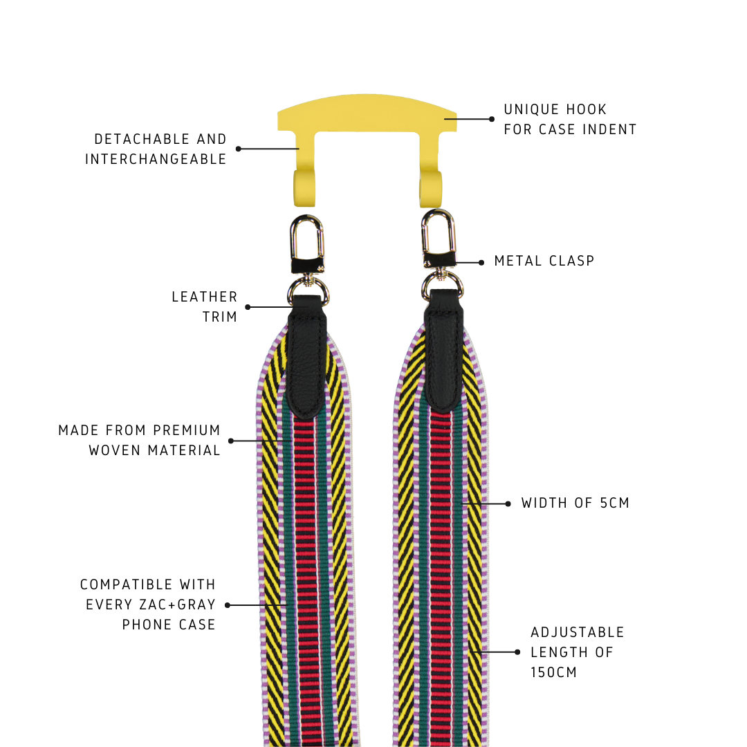 BRIGHT BOHO PATTERNED STRAP