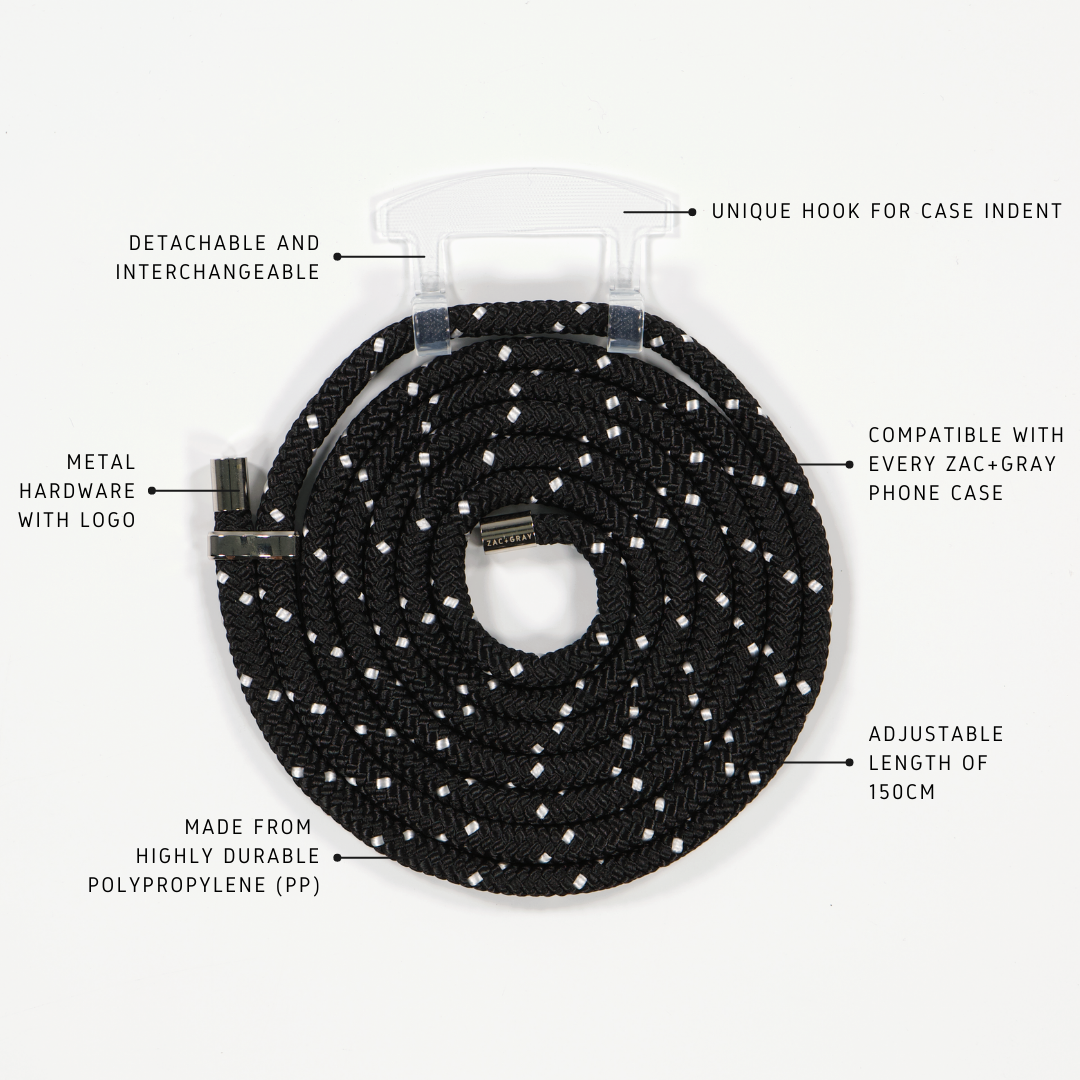 MIDNIGHT SKY CORD WITH TRANSPARENT HOOK