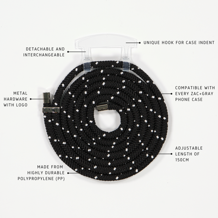 MIDNIGHT SKY CORD WITH TRANSPARENT HOOK