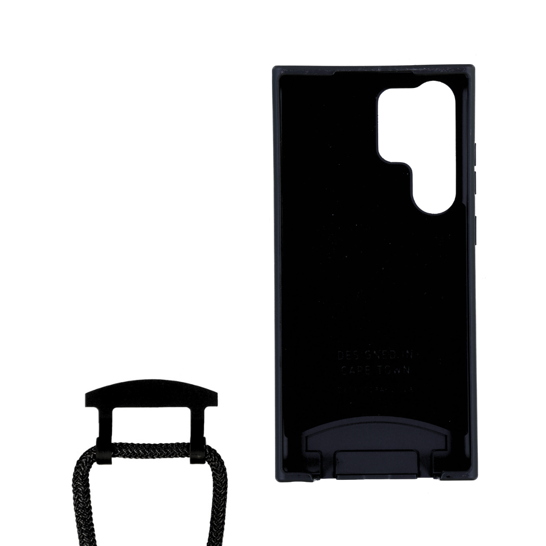Samsung S23 Ultra MIDNIGHT BLACK CASE + MIDNIGHT BLACK CORD