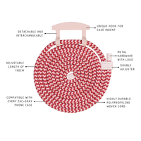 Samsung S24 Ultra ROSÉ PINK CASE + POMEGRANATE CORD