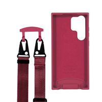 Samsung S25 Ultra RASPBERRY RED CASE + RASPBERRY RED STRAP