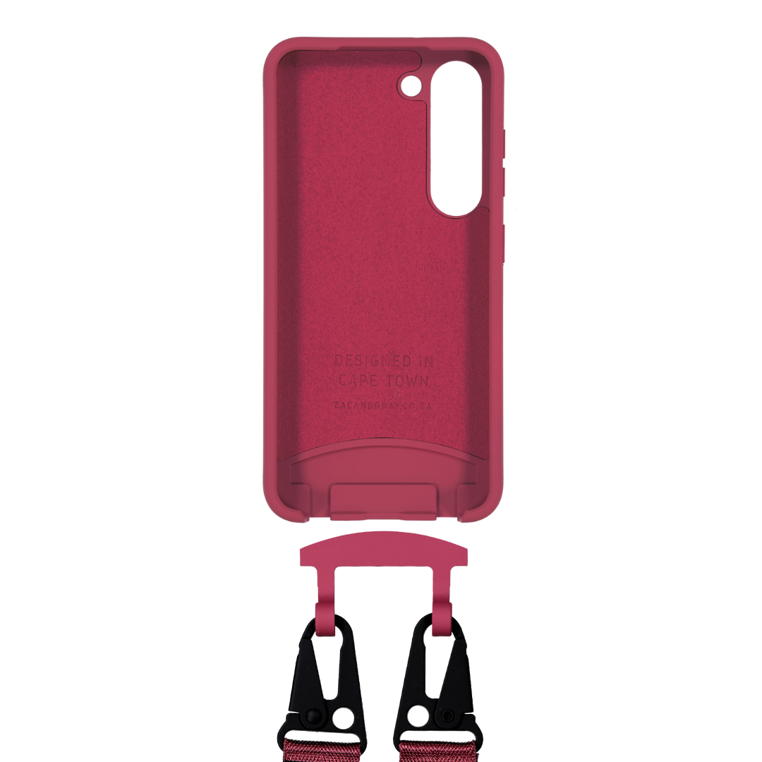 Samsung S24 Plus RASPBERRY RED CASE + RASPBERRY RED STRAP
