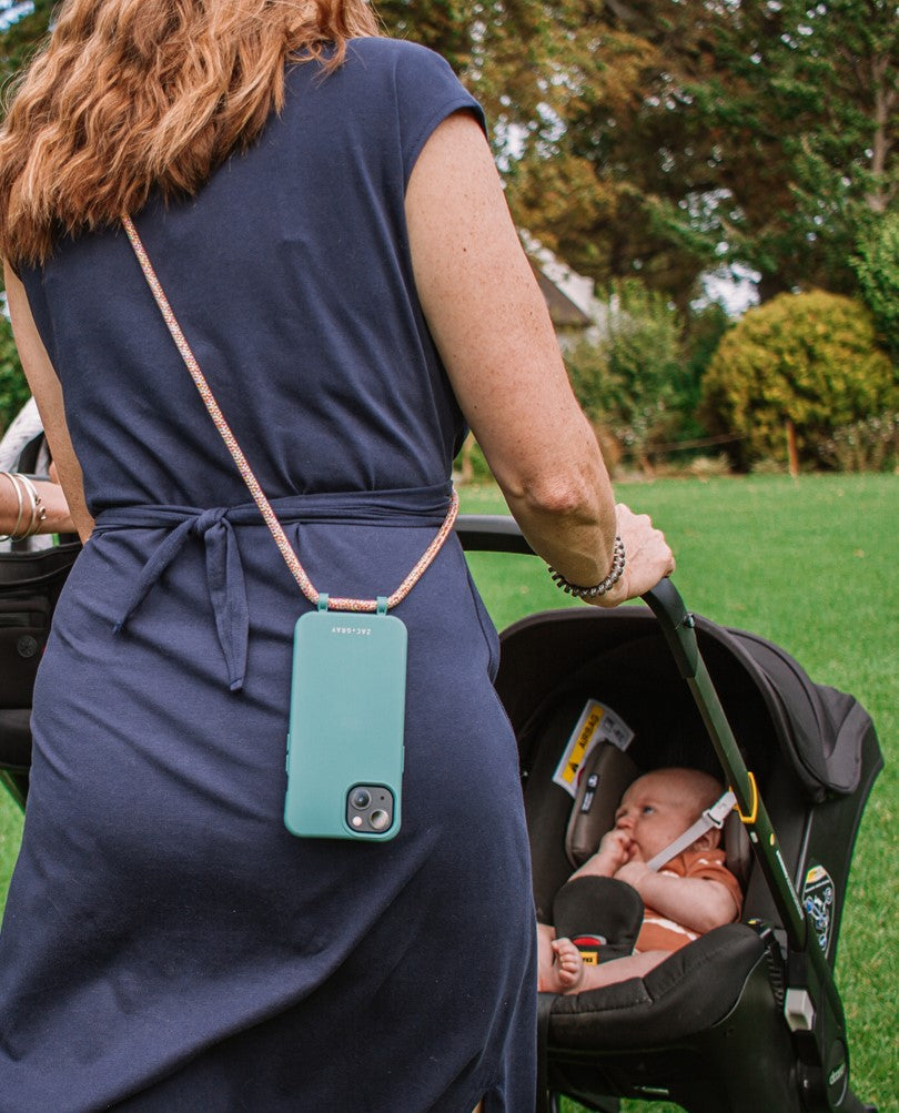 Samsung S25 Ultra TIDAL TEAL CASE + RAINBOW CORD