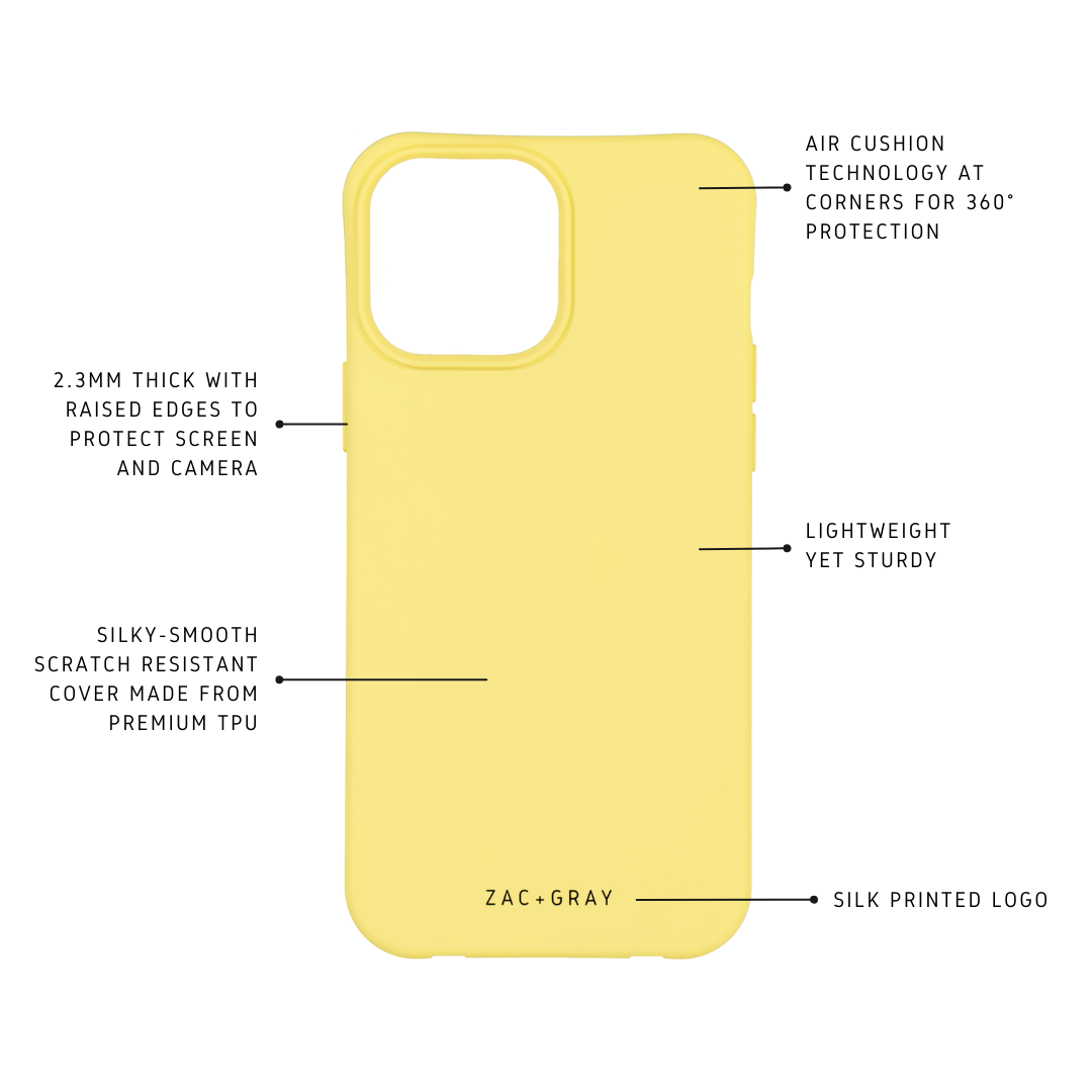 iPhone 13 Pro SUNSHINE YELLOW CASE + CORD