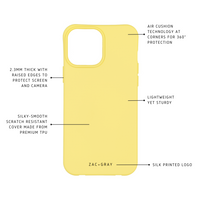 iPhone 13 Pro SUNSHINE YELLOW CASE + CORD