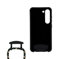 Samsung S25 Plus MIDNIGHT BLACK CASE + FOREST CORD