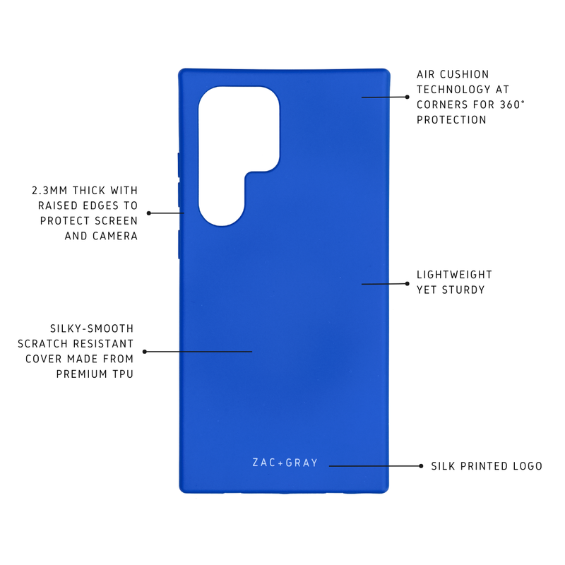 Samsung S25 Ultra COBALT BLUE CASE + COBALT BLUE  CORD