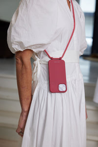 Samsung S25 Plus RASPBERRY RED CASE + RASPBERRY RED CORD