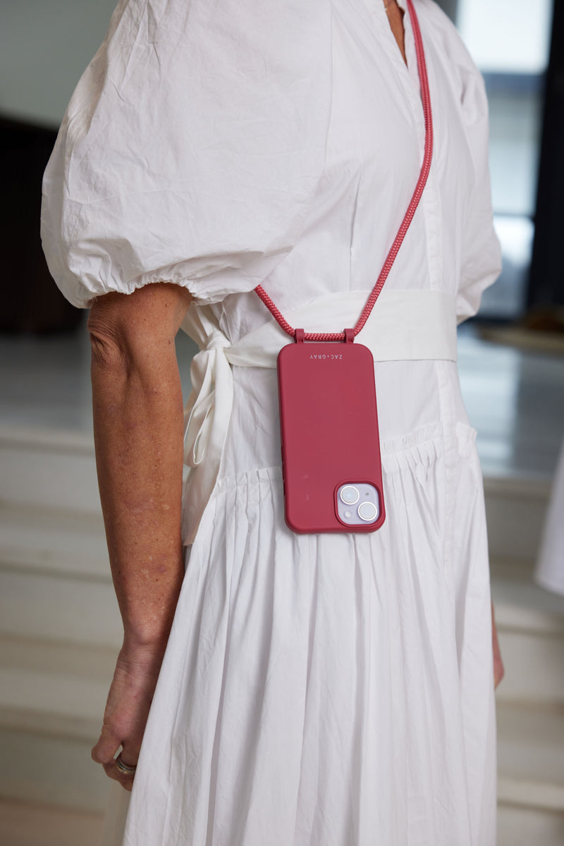 Samsung S25 Plus RASPBERRY RED CASE + RASPBERRY RED CORD