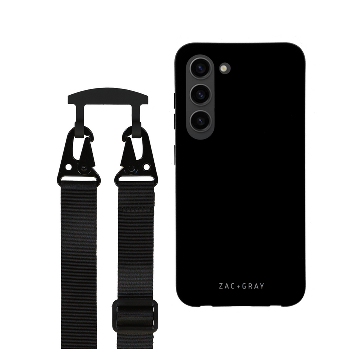 Samsung S25 MIDNIGHT BLACK CASE + MIDNIGHT BLACK STRAP