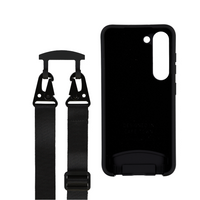 Samsung S25 Plus MIDNIGHT BLACK CASE + MIDNIGHT BLACK STRAP