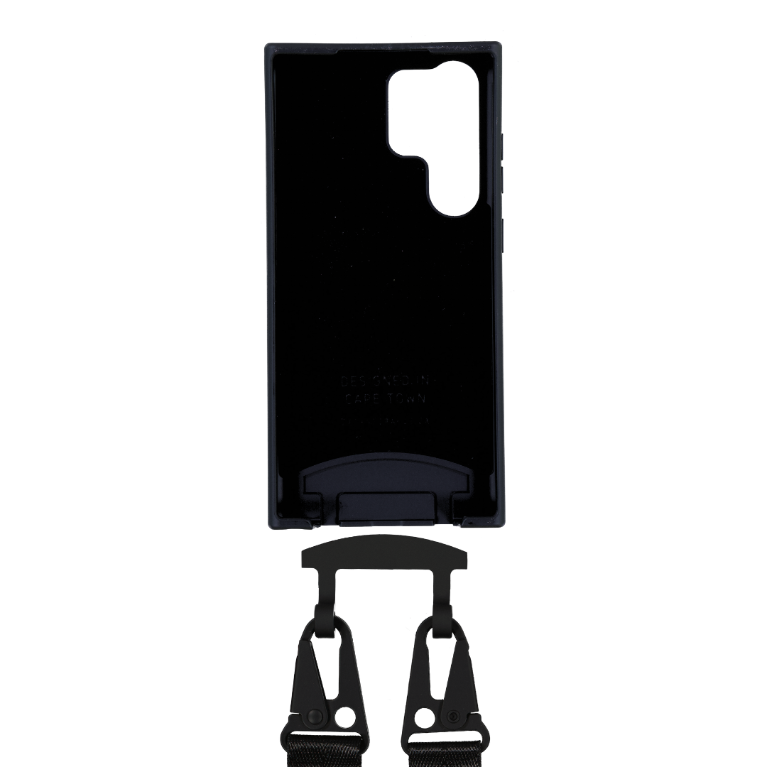 Samsung S25 Ultra MIDNIGHT BLACK CASE + MIDNIGHT BLACK STRAP
