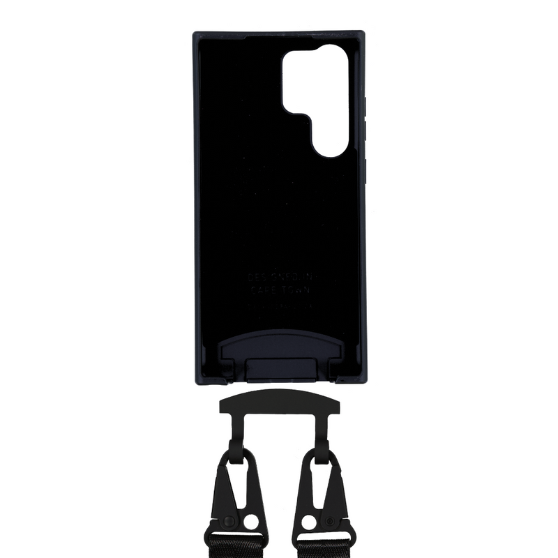 Samsung S25 Ultra MIDNIGHT BLACK CASE + MIDNIGHT BLACK STRAP