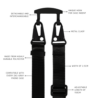 Samsung S25 Plus MIDNIGHT BLACK CASE + MIDNIGHT BLACK STRAP