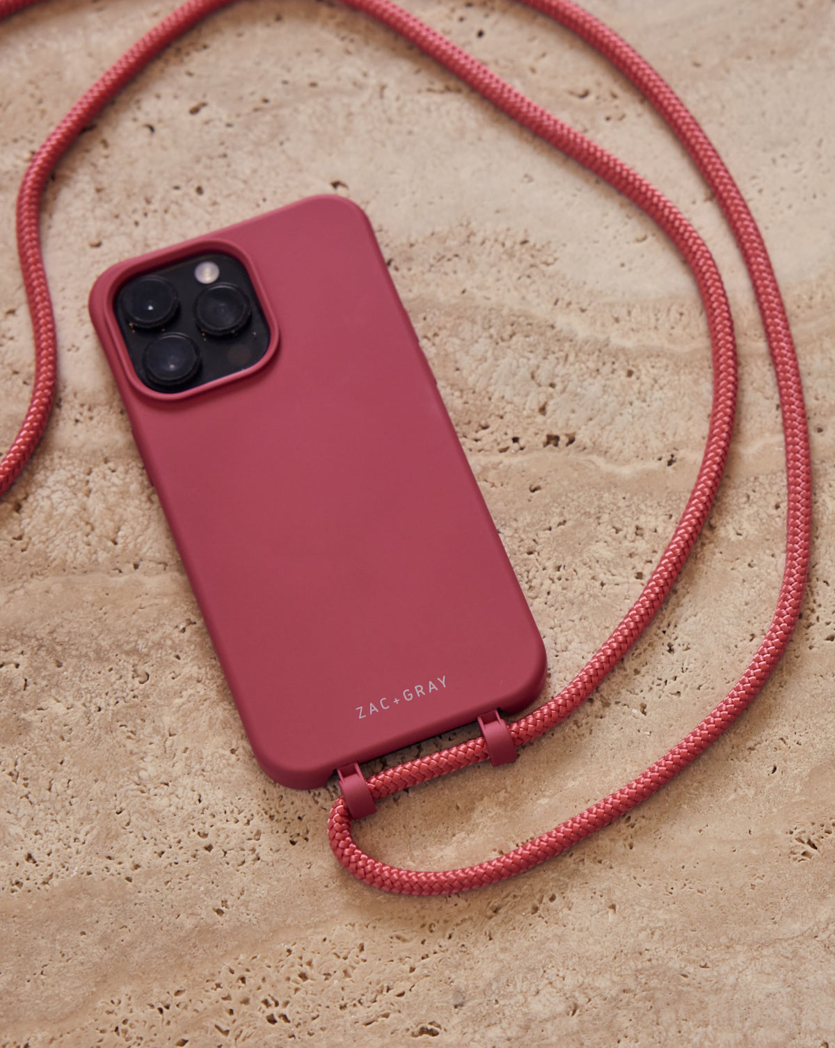 Samsung S25 Plus RASPBERRY RED CASE + RASPBERRY RED CORD