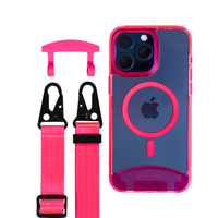 HOT PINK TRANSPARENT CASE WITH CORD - MAGSAFE
