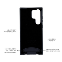 Samsung S25 Ultra MIDNIGHT BLACK CASE + GLACIER CORD