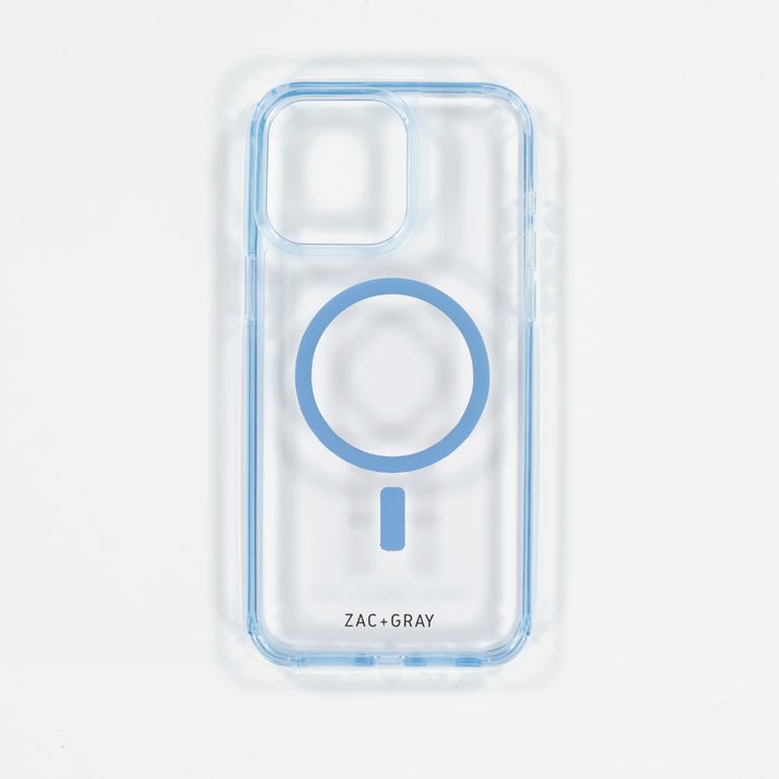 SKY BLUE TRANSPARENT CASE - MAGSAFE
