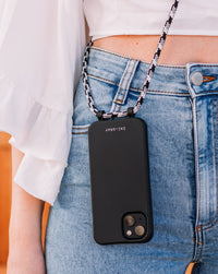 Samsung S25 Ultra MIDNIGHT BLACK CASE + GLACIER CORD